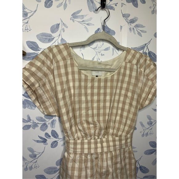 Anthropologie HD in Paris Plaid Poplin Bow Checked Dress 0 - Picture 4 of 7